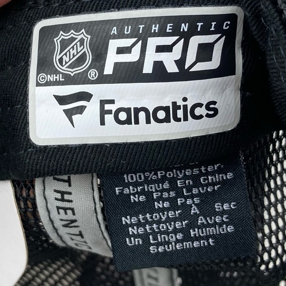 Fanatics Anaheim Ducks NHL Black & Gray Embroidered Logo Mesh Snapback Hat NWT! - Picture 10 of 12
